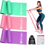 Resistance Bands for Working Out, Exercise Bands for Physical Therapy, Stretch, Recovery, Pilates, Rehab, Strength Training and Yoga Starter Set