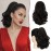 SOFEIYAN Ponytail Extension 11 Claw Clip Ponytail Hair Extensions Long Curly Wavy Ponytail Fluffy Clip on Pony Tails Synthetic Hairpiece for WomenBlack/Medium Chestnut Brown Mix