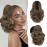 SOFEIYAN Ponytail Extension 11 inch Claw Clip Ponytail Hair Extensions Long Curly Wavy Ponytail Fluffy Clip on Pony Tails Synthetic Hairpiece for WomenAsh Brown to Blonde