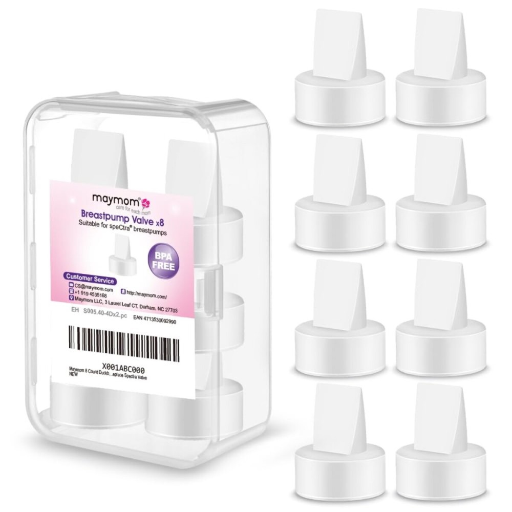 Maymom 8 Count Duckbill Valves Compatible with Spectra S1 S2 9 Plus Dew 350 Not Original Spectra Pump Parts S2 Accessories Replace Valve (White)