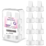Maymom 8 Count Duckbill Valves Compatible with Spectra S1 S2 9 Plus Dew 350 Not Original Spectra Pump Parts S2 Accessories Replace Valve (White)