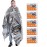 ANLOKE Emergency Blankets Mylar Thermal Blanket-(5 Pack) of Gigantic Space Blanket 82 * 64 in. Survival Blankets Heavy Duty Camping Gear,First Aid
