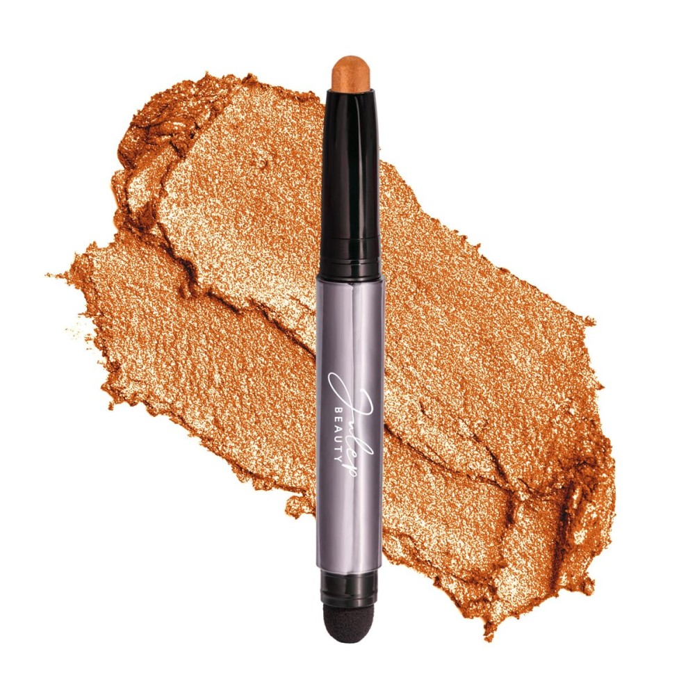 Julep Eyeshadow 101 Cream-to-Powder Waterproof Shadow Stick - Marmalade Shimmer - Long-Lasting, Crease-Proof, Orange Apricot Shimmer Cream Eyeshadow with Built-in Smudger