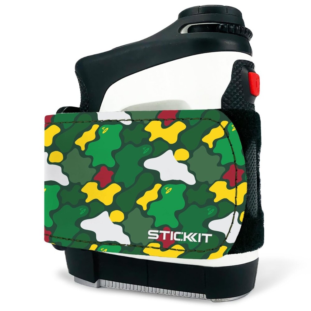 STICKIT Magnetic Rangefinder Strap, Augusta Green Camo | Fits 50+ Models | Strong Magnet for Golf Cart & Club Attachment | Slim, Adjustable, and Secure Design | Rangefinder Not Included