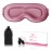 Sleep Eye Mask for Side Sleeper, Lash Extensions 3D Contoured Cup Sleeping Mask for Men Women, Travel Blackout Night Blindfold Eye Shade Cover with Adjustable Strap (Pink-Side Sleeper)