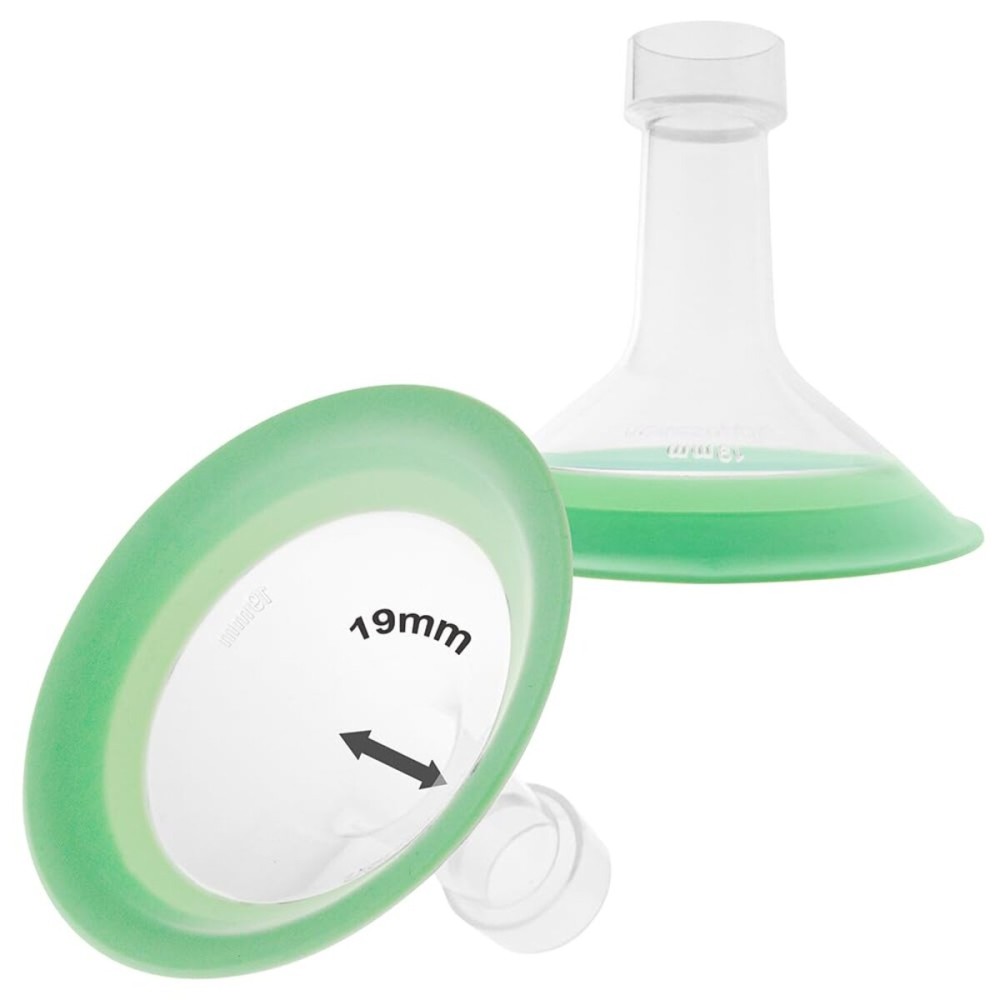 Nenesupply 19mm Flanges Flexible Flangses Compatible with Lansinoh Breastpump Replacement to Lansinoh 19mm Flanges and Breastshields Work with Signature Pro Smartpump and Manual Pumps