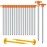 20+2PCS Tent Stakes Heavy Duty Camping Stakes,AVOFOREST 9.8Inch Non-Rust Metal Tent Pegs Ground Stakes Tent Spikes Camping,Garden,Hiking Orange