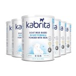 Kabrita Goat Milk-Based Infant Formula Powder with Iron, DHA, ARA & Prebiotics, for Infants 0-12 Months, Non-GMO, 28 oz (Pack of 6)