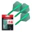 Target Darts K Flex Integrated Dart Flights and Shafts, No.6 Green (Short) | Pack of 3 K-Flex - No6, Kflex All in One Moulded Dart Flight & Stem | Professional Dart Accessories