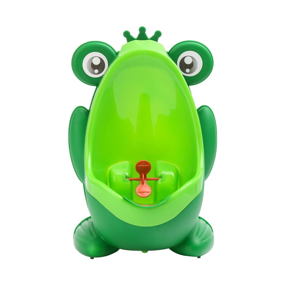 AOMOMO Urinal for Toddlers Boys with Frog Funny Aiming Target,Frog Urinal Potty Training (CrownFrog)
