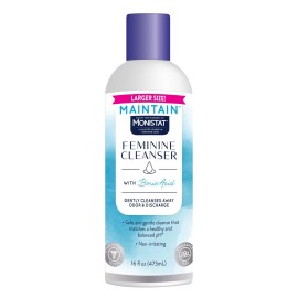 Monistat Boric Acid Feminine Wash, Fragrance-Free Intimate Wash for Women with Gentle pH-Balanced Formula, 16 Fl Oz
