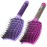 TaiBest Boar Bristle Hair Brush Set - Dry/Wet Hair Brush Detangler for Fine, Thick, Curly Hair - Curved and Vented Brush for Women, Men or Kids (Purple & Rose Red)