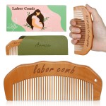 Arrozon Birth Comb for Women Labor, New Mom Gifts Wooden Labor comb Natural Labor and Delivery Essentials,Birthing Comb Hospital Bag Must Haves for Pregnant Mom