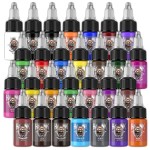 Hawink Tattoo Ink Set 1/2 oz (15ml) 28 Colors Pigment Kit Tattoo Supplies TI203-15-28