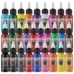 Hawink Tattoo Ink Color Set 1 oz (30ml) Tattoo Supply 28 Colors Pigment Kit Tattoo Supplies in USA TI203-30-28