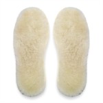 Happystep Genuine Sheepskin Insoles - Premium Lambswool and Sheepskin Top Layer, Felt Bottom for Ultimate Warmth, Comfort and Cushioning (Women 9)