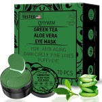 Qyiywim Under Eye Patches 70PCS, Green Tea Eye Patches for Puffy Eyes Treatment, Under Eye Masks for Dark Circles and Puffiness, Non-Irritating Eye Mask Skincare, Eye Gel Pads, Eyes Bags Treatment