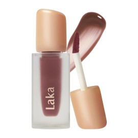 Laka Fruity Glam Tint, 4.5g/0.15oz, Glowing Lip Stain with Wide Color Spectrum, Hydrating & Lightweight Texture, Long-Lasting Bold Stain, Non-Sticky, Vegan, K-Beauty (121 Ashnut)