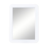 ARTLYMERS Magnetic Locker Mirror, 5x7 Real Glass Small Mirrors for Locker with Magnetic Backing, for School Locker, Bathroom, Household Refrigerator, Locker Accessory (White)