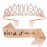 CIEHER 100th Birthday Crown + 100 & Fabulous Birthday Sash + Pearl Pin Set, 100th Birthday Gifts for Women Friends 100th Birthday Decorations Women Happy 100th Birthday Party Supplies