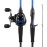 KastKing Centron Casting Combo, 7ft, Medium Heavy-, Left Reel Black