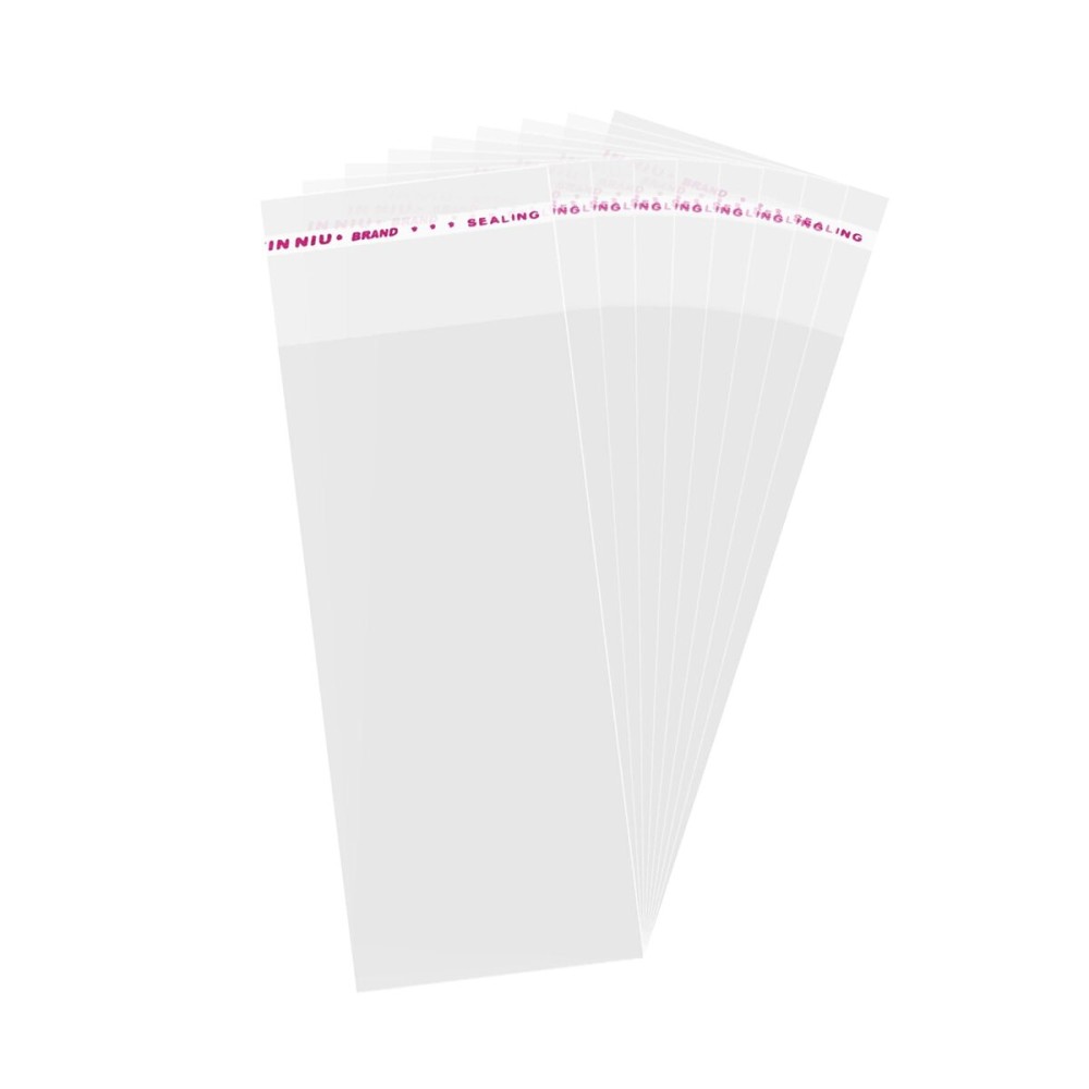 Brandon-super 200 Pack Sealing Cellophane Bags - Clear Cookie Bags Resealable, Self Adhesive for Packaging Gifts, Cookies - Candy Bags, Jewelry Bags, Sample Bags - 4X9 Inch