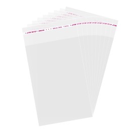 Brandon-super 200 Pack Sealing Cellophane Bags - Clear Cookie Bags Resealable, Self Adhesive for Packaging Gifts, Cookies - Candy Bags, Jewelry Bags, Sample Bags - 8X12 Inch