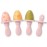 PrimaStella Silicone Petite Pops - Baby Popsicle Mold - BPA Free - Dishwasher Safe - 4 months+ (Dusty Rose Teether Pops)