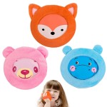 Hilph Kids Ice Packs for Boo Boos, Reuable Kids Hot Cold Packs with Cover and Handheld Straps for Pain Relief, Toddler Animal Ice Packs for Bumps, Swelling, Wisdom Teeth (3 Packs)