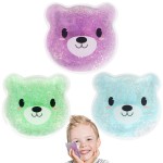 Hilph Kids Ice Packs for Boo Boos, Reusable Toddler Ice Packs Hot Cold Compress for Kids & Children & Baby Injuries, Pain Relief, Bumps & Bruises (3 Bears)