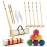ropoda 35In Updated Six-Player Croquet Set with Wooden Mallets, Colored Balls, Sturdy Carrying Bag for Adults &Kids, Croquet Set Perfect for Lawn,Backyard,Park and More