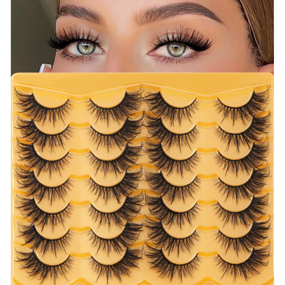 Fox Eye Lashes Wispy Faux Mink Lashes Fairy Cat Eye Lashes That Look Like Extensions Fake Eyelashes