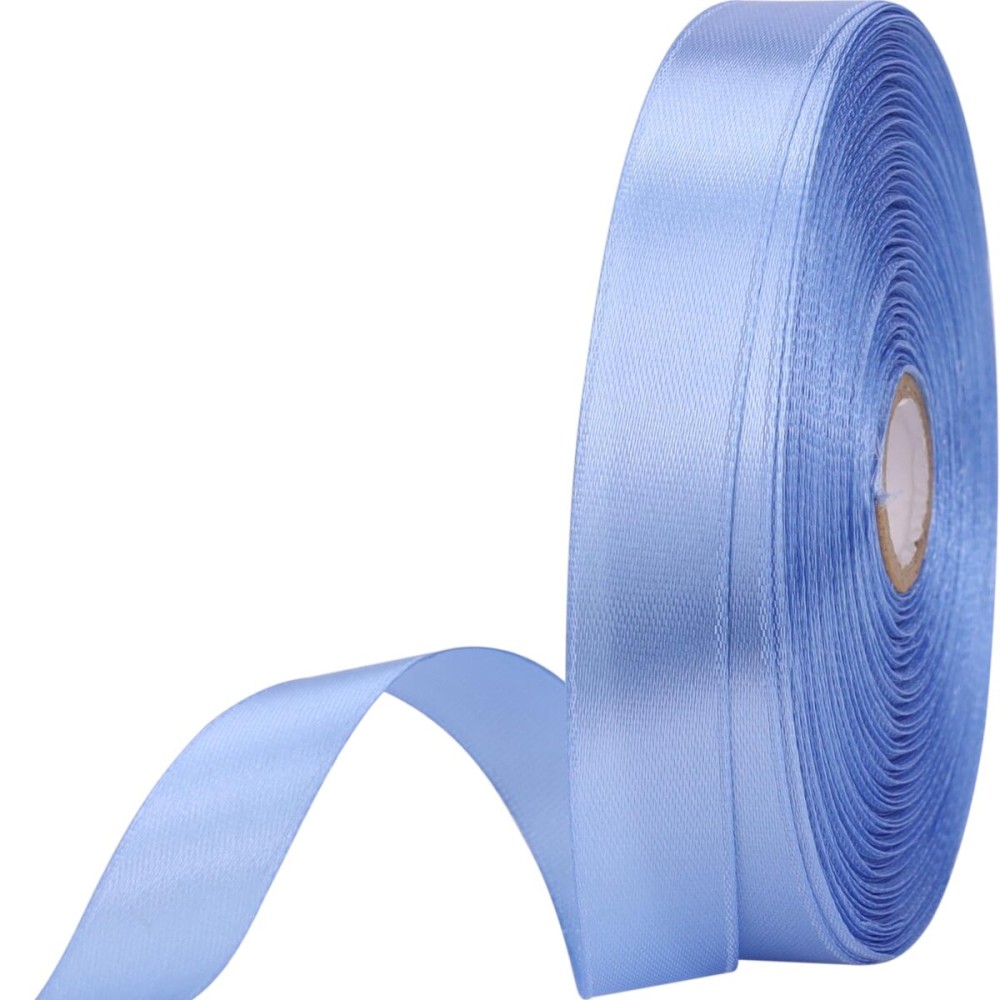 5/8 inches 50 Yard Lake Blue Satin Ribbon for Gift Wrapping, Wedding, Crafts, Christmas,Easter, Floral, Hair, Invitation Decorations and More