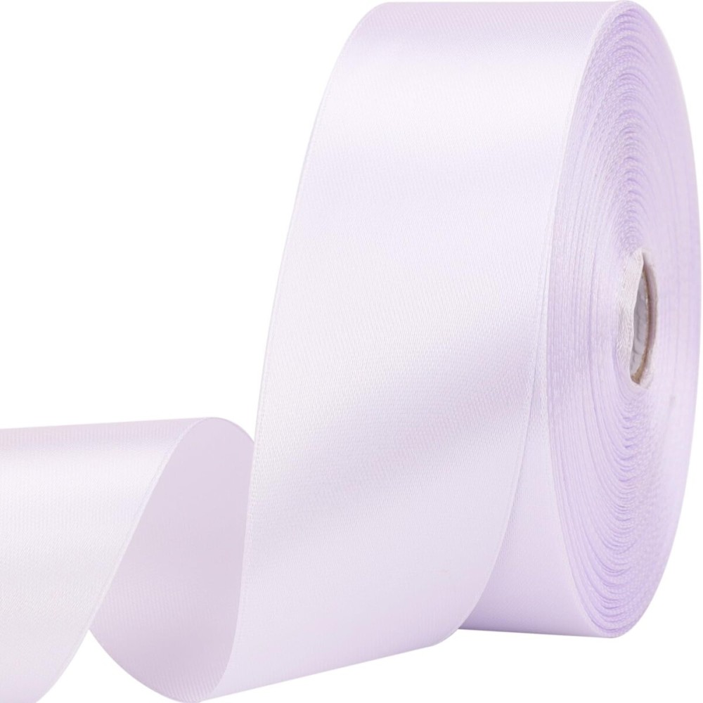 1-1/2 inches 50 Yard White Satin Ribbon for Gift Wrapping, Wedding, Crafts, Christmas,Easter, Floral, Hair, Invitation Decorations and More