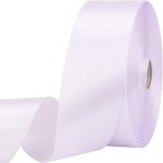 1-1/2 inches 50 Yard White Satin Ribbon for Gift Wrapping, Wedding, Crafts, Christmas,Easter, Floral, Hair, Invitation Decorations and More