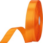 5/8 inches 50 Yard Orange Satin Ribbon for Gift Wrapping, Wedding, Crafts, Christmas,Easter, Floral, Hair, Invitation Decorations and More