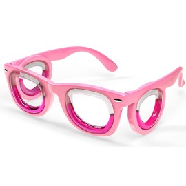 Hion Kids Anti-Motion Sickness Smart Glasses (for 3-8 Year Olds) - Ultra-Light Portable Nausea Relief Liquid Glasses for Carsickness, Airsickness, Seasickness - Kids Travel/Cruise EssentialsPink