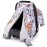 Rquite Baby Car Seat Cover, Carseat Covers Baby Girl, Minky Infant Car Seat Cover Winter, Peekaboo Opening Car Seat Canopy, Multi-use Baby Carrier, Stroller, Nursing Cover, Minky Blanket, Floral