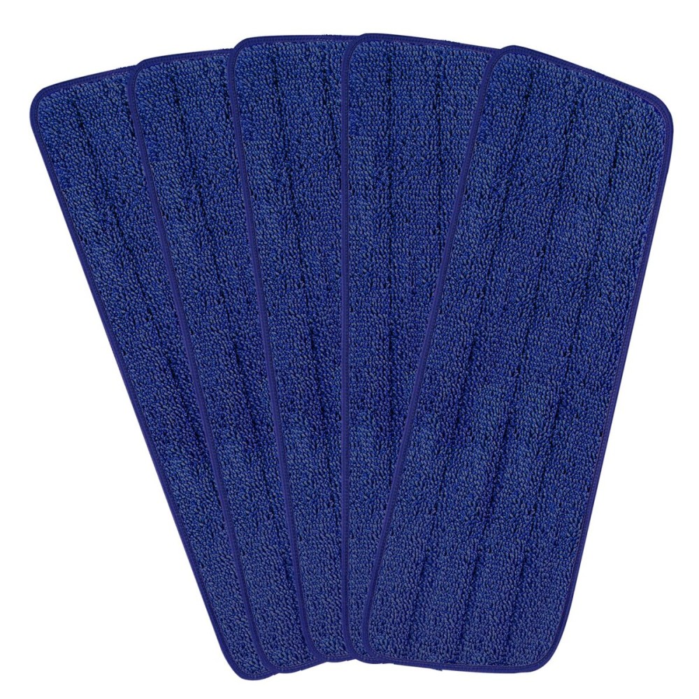 H-Gamely 16.5 inch Reusable Mop Pads Microfiber Spray Mop Replacement Heads for Wet/Dry Mops Compatible with Bona Floor Care System (5 Pack)