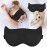 AMAZKER Cute Sleep Eye Mask for Kids, 3D Contoured Cup Sleeping Mask & Blindfold, Concave Molded Night Sleep Mask, Block Out Light, Soft Comfort Eye Shade Cover for Travel Yoga Nap,KD