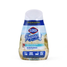 Clorox Fraganzia Cone Gel Air Freshener - Fresh Ocean Breeze - Long-Lasting Gel Air Freshener for Closets, Bathrooms, Kitchens, Offices - Air Fresheners for Home, Bedroom or Car - 1 Pack, 6oz