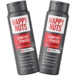 Happy Nuts Comfort Powder - Anti-Chafing, Sweat Defense & Odor Control for the Groin, Feet, and Body - Body Powder for Men (2 PACK)