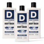 Duke Cannon Midnight Swim Body Wash - Thick High Viscosity Men\'s Body Wash, Exfoliating and Moisturizing Formula, Sea Grass and Sandalwood Scents, 17.5 oz (3 Pack)