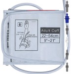 Alcarefam Extra Large Blood Pressure Cuff, 9-21 (22-54CM) XL Cuff Compatible with Omron BP Monitor, Replacement X-Large Cuff for Adult Big ARM, with 6 Connectors