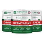 OWELL NATURALS Drawing Salve Ointment Fast Acting Formula for Skin, Splinters, Ingrown Hairs, Boils & Cyst, Bug Bites, bee Sting, Mosquito bite Itch, Poison Ivy (3 Pack)