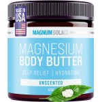 Magnum Solace Magnesium Body Butter - Nighttime Magnesium Cream - Lightly Scented