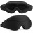 MOEASEii Sleep Mask - Total Blackout 3D Sleeping Mask, Super Lightweight & Silky Soft Eye Mask for Sleeping, Fully Adjustable Fit for Home, Office, Traveling, Meditation, Yoga, Black