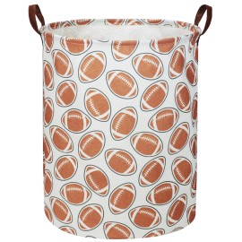 ESSME Kids Laundry Basket,Football Laundry Hamper for Boys Room Decor,Boys hamper,Nursery Hamper,Home Organizer.(Footballs)