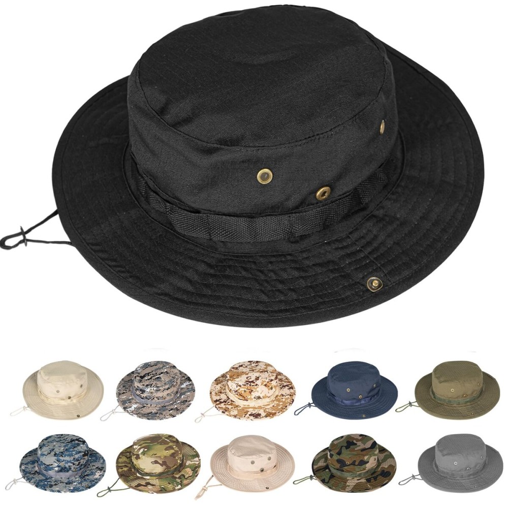 Rosoz Sun Hats for Men Women Boonie Hat UPF 50+ Bucket Hat Wide Brim UV Protection Fishing Hiking Safari Outdoor Hats
