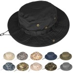 Rosoz Sun Hats for Men Women Boonie Hat UPF 50+ Bucket Hat Wide Brim UV Protection Fishing Hiking Safari Outdoor Hats